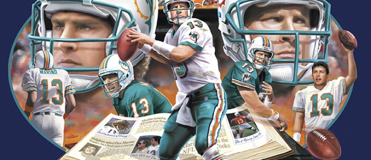 Miami Dolphins 40th anniversary hall of fame print - DAWES ART